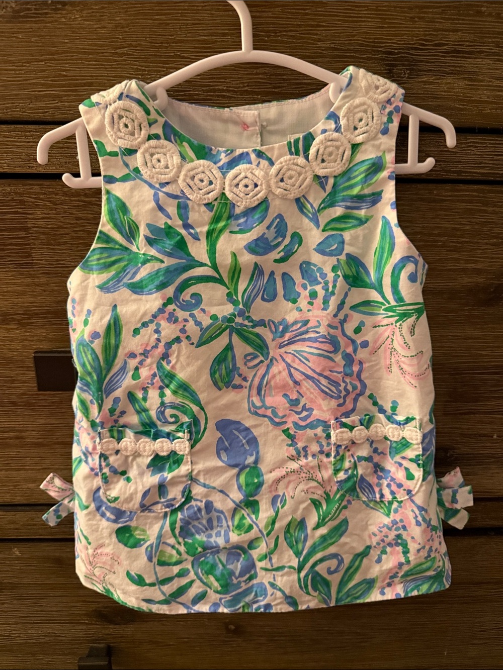Lilly Pulitzer Resort White Just a Pinch Infant Shift Dress w/ matching bloomers